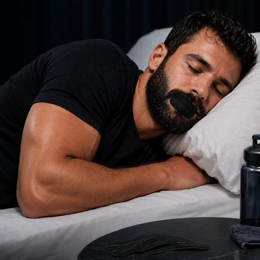 Mouth Tape With Facial Hair Athletes
