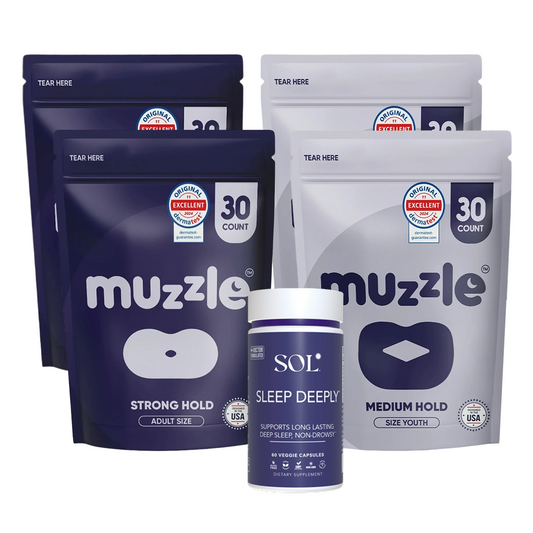 2 Mouth Tapes for Adult + 2 Mouth Tapes for Kids + Sol Nutrition