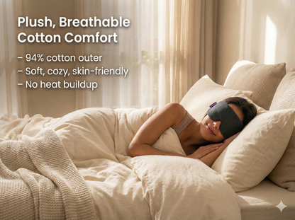 Muzzle Cerrene™ Sleep Mask – Plush, Ultra-Comfortable Blackout Eye Mask for Deep Sleep & Relaxation