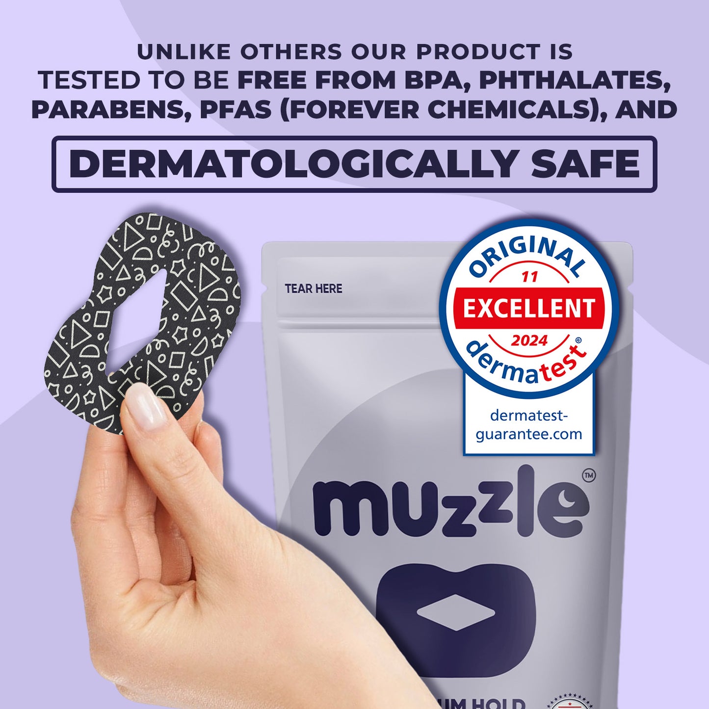 Muzzle® Mouth Tape for Youth (Medium Hold) – 30 Count