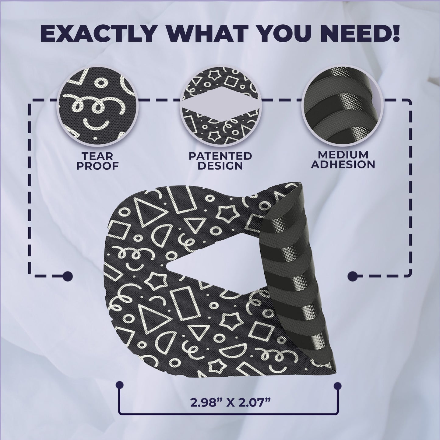 Muzzle® Mouth Tape for Youth (Medium Hold) – 30 Count