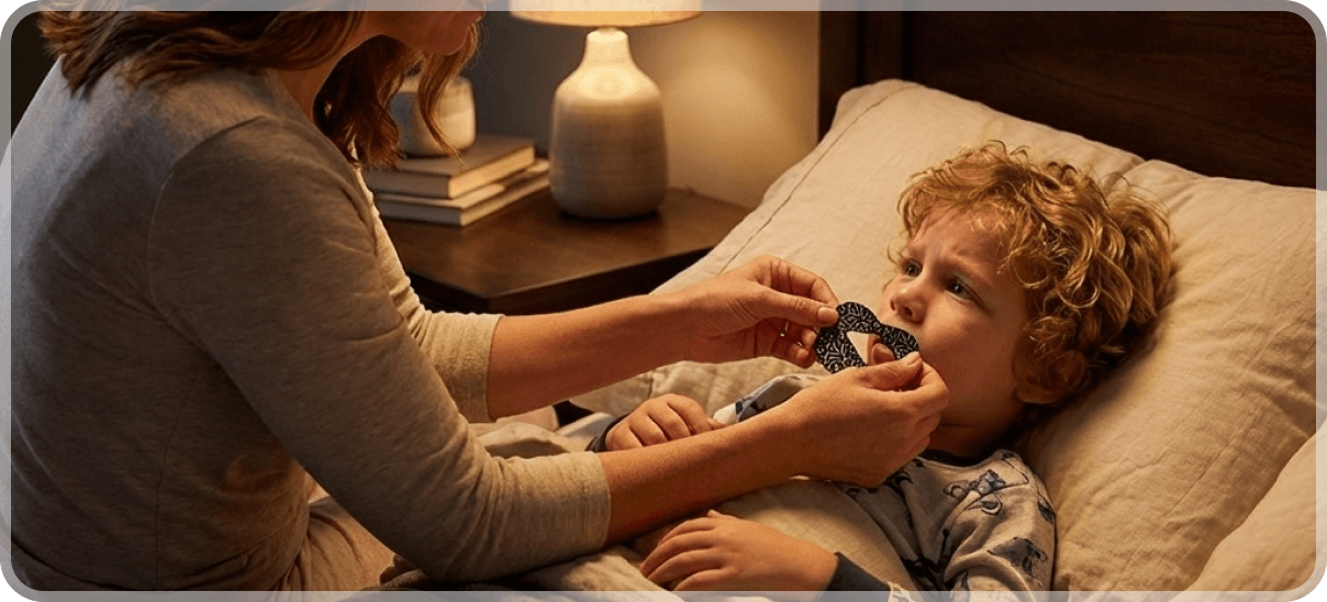 Right before bedtime