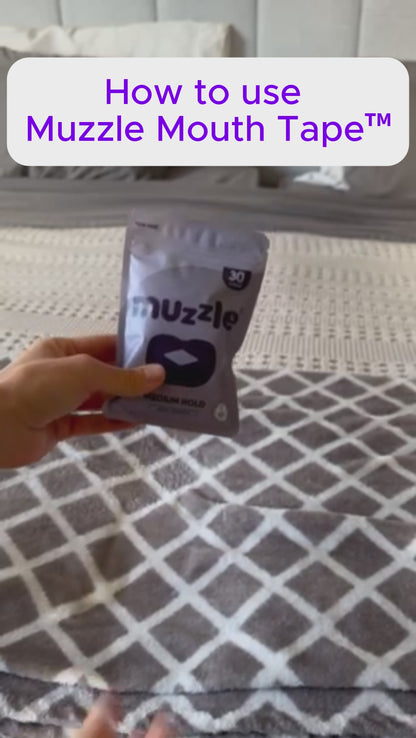 Devtest - Muzzle® Mouth Tape for Youth (Medium Hold) – 30 Count